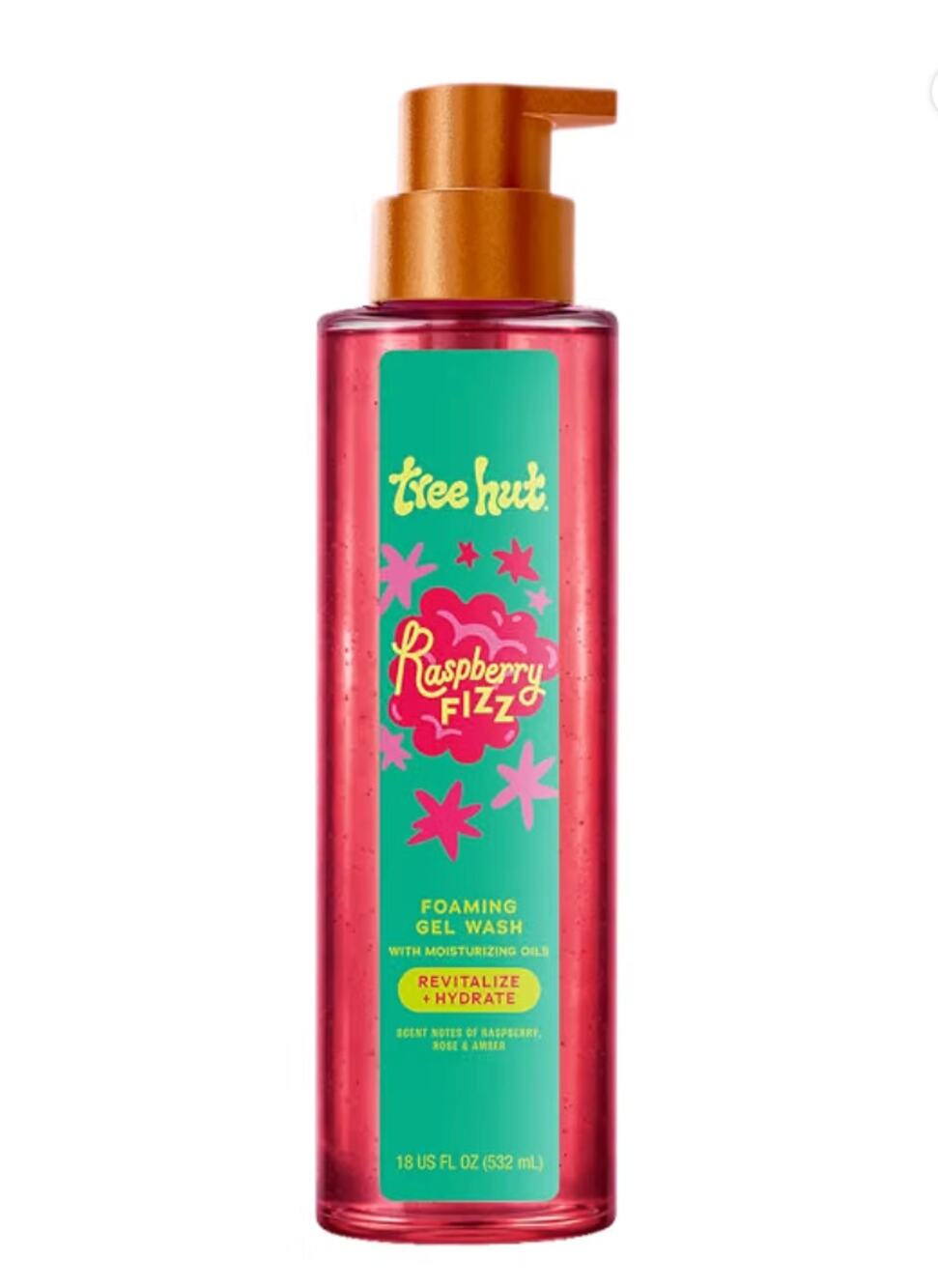 TREE HUT | RASPBERRY FIZZ | FOAMING GEL WASH | LARGE SIZE 18oz